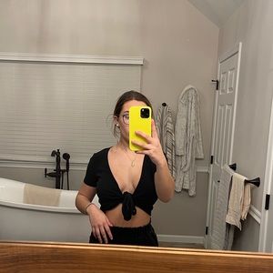 Brandy Melville tie shirt